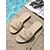 baratos Chinelos de slide-Sandálias rasteiras femininas de crochê creme com renda - elegantes chinelos com bordado floral para férias em hotéis de luxo e escapadelas na praia. &amp;relaxamento em um resort de verão