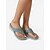 baratos Sandálias Confortáveis-Sandálias femininas verdes com suporte para o arco do pé – sandálias de dedo confortáveis com plataforma acolchoada, calçado casual leve para o verão, ideal para caminhadas, praia e viagens. &amp;uso