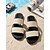 abordables Sandales à glissière-Sandales plates bohèmes à double bride couleur crème pour femmes - idéales pour les vacances de luxe en hôtel ou les moments de détente à l'hôtel. &amp;escapades à la plage