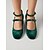 economico Scarpe Mary Jane-Décolleté Mary Jane da donna in velluto con tacco a blocco, scarpe eleganti con punta tonda e doppio cinturino per feste in giardino e matrimoni. &amp;eventi diurni