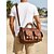 cheap Vacation &amp; Travel Bags-Men's Distressed Genuine Leather Travel Duffel Bag, Multi-Color Large Capacity Multi-Pocket Weekender Tote with Adjustable Shoulder Strap for Business Commuting, Travel and Casual Use