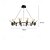 voordelige Spoetnik-ontwerp-Moderne zwarte LED-kroonluchter met witte bloembladkappen, 1/6/9/12-kops Sputnik-design, eigentijdse ringvormige hanglamp voor de eetkamer, woonkamer, keukeneiland en slaapkamer.