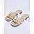 baratos Chinelos de slide-Sandálias rasteiras femininas de crochê creme com renda - elegantes chinelos com bordado floral para férias em hotéis de luxo e escapadelas na praia. &amp;relaxamento em um resort de verão