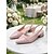abordables Invité au mariage-Escarpins roses à petit talon carré et bride arrière pour femme - chaussures élégantes pour invitée à un mariage champêtre