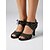 voordelige Latin dansschoenen-Professionele Latijns-Amerikaanse dansschoenen voor dames - hoge hak, open teendesign met strassdetails.