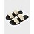 abordables Sandales à glissière-Sandales plates bohèmes à double bride couleur crème pour femmes - idéales pour les vacances de luxe en hôtel ou les moments de détente à l'hôtel. &amp;escapades à la plage