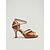 baratos Sapatos de Dança Latina-Sapatos de dança latina femininos em tom bege com strass, modelo aberto na frente e com tira no tornozelo, ideais para salsa, tango e dança de salão. &amp; desempenho