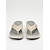 abordables Sandales à glissière-sandales compensées blanches pour femmes avec accent en strass – chaussures d'été décontractées et confortables