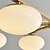 economico Modello sputnik-Lampadario Sputnik a 6/8 luci con globo dorato, lampadario a sospensione moderno di metà secolo, lampadario in ottone spazzolato, lampadario a sospensione con sfera in vetro bianco latte da soffitto