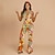 abordables Conjuntos-Retro Antiguo Boho Años 70 Pantalones acampanados Mono Hippie Disco Floral Disfraz Mujer Víspera de Todos los Santos Carnaval Vacaciones Festival de Música Festival Adulto Mono
