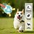 abordables Juguetes Interactivos para Mascotas-Pelota de fútbol con forma de huella de pata, juguete masticable para perros con correas