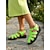 billige Gladiator sandaler-Grønne gladiatorsandaler med lukket tå til dame – komfortable, avslappede tursko, lette sommersandaler for reiser &amp;daglig bruk
