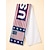 abordables Accesorios-Bufanda de toalla de poliéster para hombre con estampado de la bandera estadounidense, bufanda suave para aficionados al fútbol, ideal para animar en los días de partido, eventos en estadios, ver deportes y para uso diario informal.