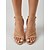 billige Hæl-sandaler-kvinders nude stiletto-sandaler med remme – elegante minimalistiske cocktailparty-hæle