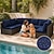 abordables Housse de Coussin de Patio-4 pièces housse de coussin de siège imperméable extérieur patio jardin rayé résistant à l'eau simple fermeture éclair carrée traditionnel classique couleur unie