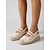 ieftine Femei-Sandale cu platformă tip espadrilă din dantelă pentru femei – sandale elegante cu slingback și baretă dublă, pantofi de vară din dantelă florală respirabilă pentru vacanțe în croazieră, stațiuni
