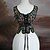 billige Topper-Retro / vintage Kostymer i middelalderstil Renessanse Korsett Overbustkorsett Bodice Fe Blondér Blomstret Oljemaleri Kostyme Dame fantasi Halloween Karneval Renessansemesse LARP Voksne Korsett Vår