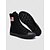 abordables Zapatos de mujer-Zapatillas deportivas blancas de lona de caña alta para mujer con estampado patriótico – Botas de lona con cordones y la bandera de EE. UU. para el Día de la Independencia y desfiles. &amp;ropa informal