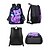cheap Kids &amp; Teen Backpacks-Girls Cat Backpack Set, 3PCS Large Capacity School Backpack with Lunch Bag &amp; Pencil Case, Cute Galaxy Kitty Print Polyester Bookbag for Elementary School, Travel &amp; Daily Use