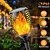 billiga Pathway Lights &amp; Lanterns-2/4 st solcellslampor utomhus solfacklor med flimrande låga 12 lysdioder för halloween-dekorationer vattenpoof landskap automatisk på/av trädgård uteplats heminredningslykta