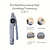 baratos Cortadores de Unhas e Moedores-Aparador e lixador de unhas 2 em 1 para animais de estimação com carregamento USB, equipado com 2 luzes LED e tela indicadora de carregamento. É uma ferramenta silenciosa para cuidados com animais de