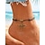 baratos Acessórios de férias-Tornozeleira feminina com pingente de libélula, pulseira de corda ajustável com berloque vintage, joia boho para os pés, ideal para praia, verão e festas. &amp;férias