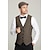 ieftine Costume pentru bărbați din anii 1920-Urlați 20 de ani Anii 1920 Retro / vintage Ținute Vestă Set accesorii Domn Gangsteri Costume de fancy Bărbați Halloween Carnaval An Nou Carnaval Petrecere / Seara Mascaradă Adulți Cravată Vest