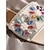 billige Slide sandaler-Beige flade sandaler til kvinder med farverige perler - elegante boheme-udsmykkede sandaler med firkantet tå til sommerstrand og fest