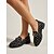 preiswerte Damenhausschuhe und -halbschuhe-Retro-Loafer mit Polka-Dots für Damen – stilvolles Schwarz &amp;Weiße Wildlederschuhe mit goldener Kettenverzierung &amp;Klobige Profilsohle für den täglichen Freizeitlook, Streetstyle &amp; Schule