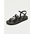 cheap Women-Women's Brown Gladiator Sandals - Comfortable Boho Multi-Strap Flat Sandals with Adjustable Buckles for Resort Vacations, Tropical Getaways &amp; Summer Strolling