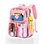 baratos Mochilas para Crianças e Adolescentes-Mochila transparente feminina, mochila escolar de PVC transparente com vários bolsos e grande capacidade, mochila rosa fofa com aprovação de segurança para o ensino fundamental e médio, viagens, shows
