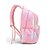 abordables Mochilas para Niños y Adolescentes-Conjunto de mochila escolar para niñas con estampado degradado en tonos pastel, mochila de poliéster de gran capacidad con múltiples compartimentos y bolsa para el almuerzo. &amp;Funda para carrito,