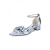 billige Pumps med blokhæl-damesko med blokhæl og champagnefarvet satin - elegante sko med krystalsløjfe til cocktailparties og aftenarrangementer