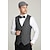 ieftine Costume pentru bărbați din anii 1920-Urlați 20 de ani Anii 1920 Retro / vintage Ținute Vestă Set accesorii Domn Gangsteri Costume de fancy Bărbați Halloween Carnaval An Nou Carnaval Petrecere / Seara Mascaradă Adulți Cravată Vest