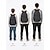 abordables Sacs à dos de Collège-Sac à dos imperméable en nylon pour homme, grand format, multi-compartiments, idéal pour ordinateur portable, avec sangle pour bagage, parfait pour les voyages, le lycée, les trajets professionnels et
