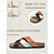 abordables Sandales à glissière-Sandales à brides croisées orange pour femme – mules confortables à large largeur et color block, avec semelle intérieure profilée pour pieds plats, idéales pour les voyages &amp;vêtements d'été