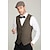 ieftine Costume pentru bărbați din anii 1920-Urlați 20 de ani Anii 1920 Retro / vintage Ținute Vestă Set accesorii Domn Gangsteri Costume de fancy Bărbați Halloween Carnaval An Nou Carnaval Petrecere / Seara Mascaradă Adulți Cravată Vest