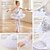 preiswerte Ballettbekleidung-Ballett Kleid Spitze Kristalle / Strass Pailetten Leistung Ärmellos Hoch Elasthan Tüll
