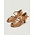 cheap Latin Shoes-Women's Bronze Latin Dance Shoes - Professional Rhinestone Ballroom Heels for Salsa, Tango, Practice and Performance