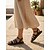 cheap Women-Women's Brown Gladiator Sandals - Comfortable Boho Multi-Strap Flat Sandals with Adjustable Buckles for Resort Vacations, Tropical Getaways &amp; Summer Strolling