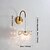 abordables Apliques de pared para interior-Lámparas de pared para interiores Sala de estar Dormitorio Vidrio Luz de pared No es impermeable 110-120V 220-240V