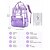 cheap Kids &amp; Teen Backpacks-Girls' Back to School Backpack, Large Capacity PVC Transparent School Bag, Multi-Layer Organizer, Pink Purple Black, Waterproof, Ideal for Elementary &amp; Middle School Students, Daily School Use