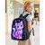 cheap Kids &amp; Teen Backpacks-Girls Cat Backpack Set, 3PCS Large Capacity School Backpack with Lunch Bag &amp; Pencil Case, Cute Galaxy Kitty Print Polyester Bookbag for Elementary School, Travel &amp; Daily Use