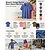 preiswerte Einfache Blusen-softfade™ Damen-Henley-Shirt aus 100 % Baumwolle, Vintage-Stil, Kurzarm, Regular Fit, Freizeit-Oberteil, Strand-Look, Blau, Rosa, Sommer, Frühling