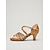 cheap Latin Shoes-Women's Bronze Latin Dance Shoes - Professional Rhinestone Ballroom Heels for Salsa, Tango, Practice and Performance
