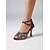 cheap Latin Shoes-Women's Purple Rhinestone Latin Dance Shoes - Elegant Ballroom Heels for Professional Dance Competitions and Formal Dance Parties