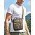 baratos Bolsas para Homem-Bolsa transversal masculina impermeável em nylon, com vários bolsos e múltiplas opções de transporte, ideal para uso casual em atividades ao ar livre. &amp;Uso diário, preto/verde militar