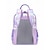 cheap Kids &amp; Teen Backpacks-Girls' Back to School Backpack, Large Capacity PVC Transparent School Bag, Multi-Layer Organizer, Pink Purple Black, Waterproof, Ideal for Elementary &amp; Middle School Students, Daily School Use