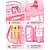 baratos Mochilas para Crianças e Adolescentes-Mochila transparente feminina, mochila escolar de PVC transparente com vários bolsos e grande capacidade, mochila rosa fofa com aprovação de segurança para o ensino fundamental e médio, viagens, shows