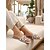 billige Slide sandaler-Beige flade sandaler til kvinder med farverige perler - elegante boheme-udsmykkede sandaler med firkantet tå til sommerstrand og fest